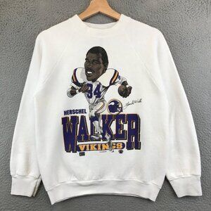 Vintage 90’s NFL‎ Minnesota Vikings Sweatshirt Herschel Walker Vikings Youth M